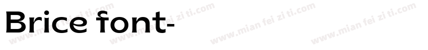 Brice font字体转换